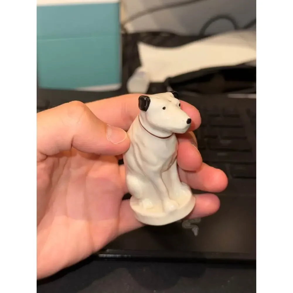 Vintage LENOX Ceramic Nipper Dog Salt Pepper Shaker RCA Mascot Figure